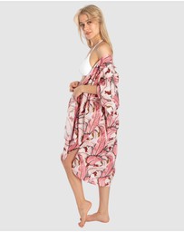 Sant And Abel - Women's Martinique® Pink Banana Leaf Cover Up