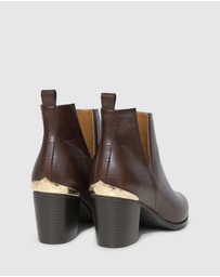 Belle & Bloom - Austin Croc Embossed Ankle Boot