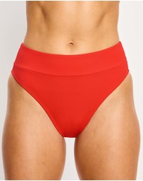 Modibodi - Swimwear Hi-Leg Period Brief Light Absorbency Poinciana