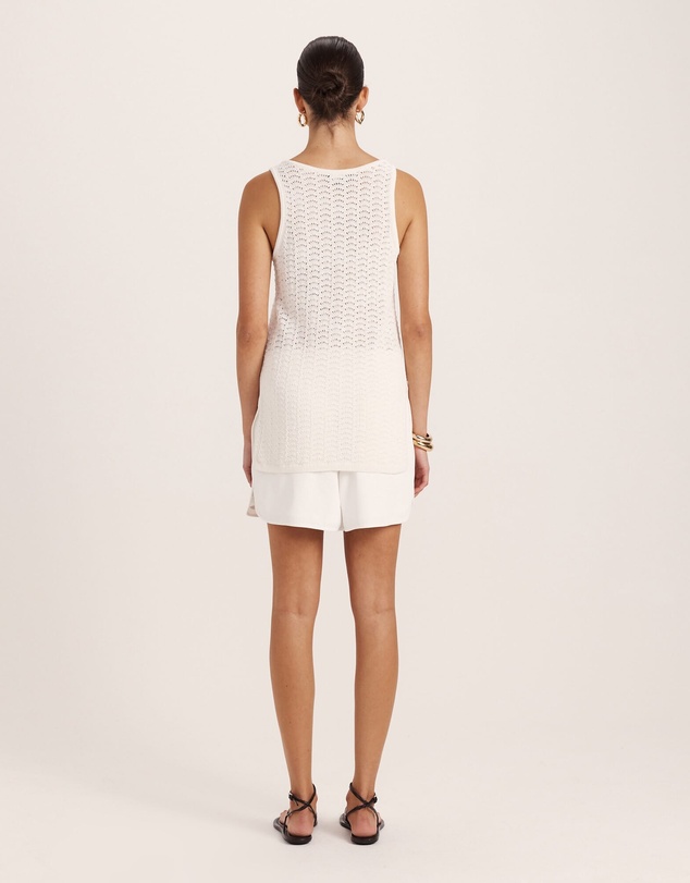 SABA - Prue Cotton Crochet Tank