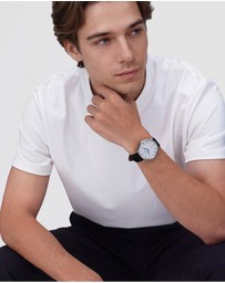 Daniel Wellington - Classic 40mm Roman Numerals Date Croc Belly
