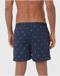 Coast Clothing - Navy Helms Swimshorts