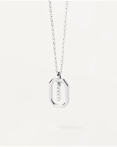 PDPAOLA - Mini Letter I Silver Necklace