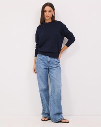 Calli - Melton Relaxed Knit Jumper