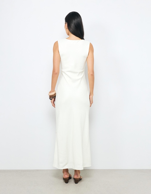 AERE - Isla Scoop Neck Maxi Dress