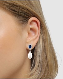 Elli Jewelry - Earrings Stud Pearl Elegant 925 Sterling Silver