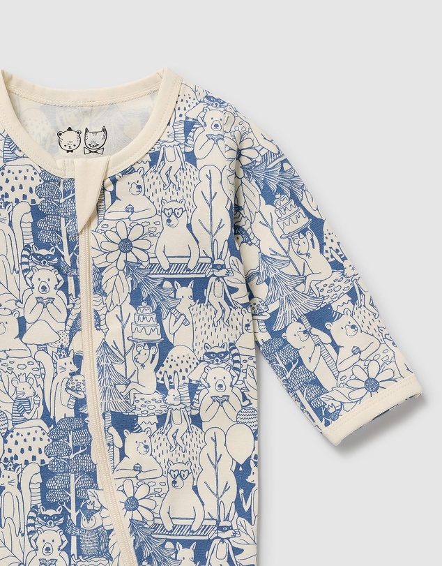 Wilson & Frenchy - Organic Zipsuit With Feet - Babies