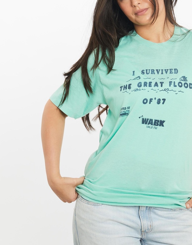 Vintage by The Real Deal - Pre Loved - Vintage 1987 I Survived The Great Flood Of '87 Tee