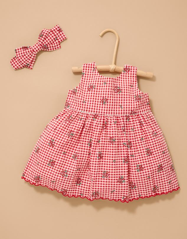 Purebaby - Gingham Dress-Kids-Babies