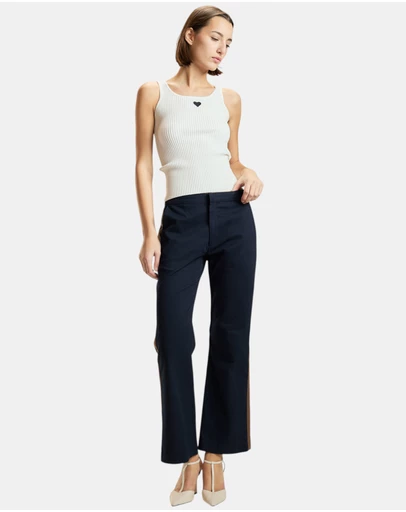 Cynthia Rowley - Cotton Cropped Flared Pants