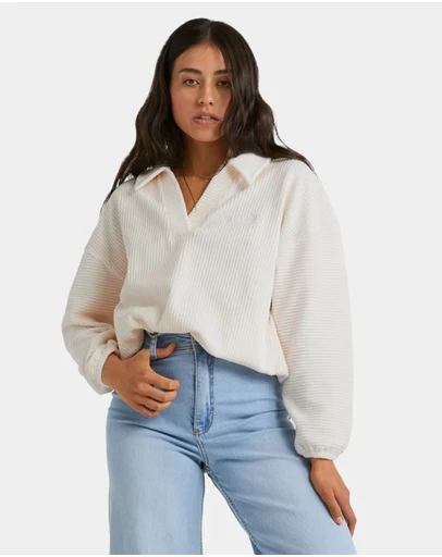 Billabong - Womens Good Day 2 Polo Long Sleeve Shirt