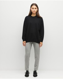 JH Lounge - JHL Slim Trackpant (Cotton Cashmere) Grey Marle
