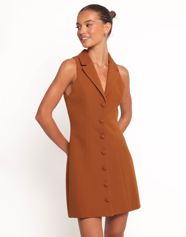 Petal & Pup - Barrett Mini Dress - Brown