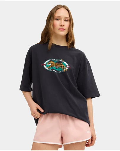RVCA - Womens Silent Stripes T-Shirt