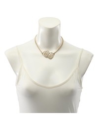 Pre-Loved by Azura Reborn - Pre-Loved Gold Plated Rhinestones Heart Logo Choker Necklace