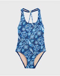 Aqua Blu Kids - Laurel Cross Back One Piece - Teens