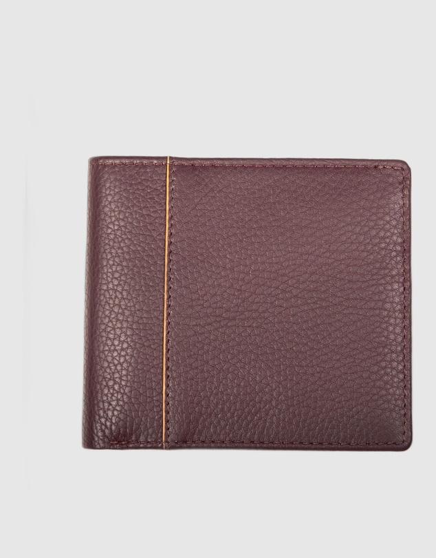 DENTS - Slim Two-Tone Pebble Grain Leather Bifold Wallet with RFID Blocking