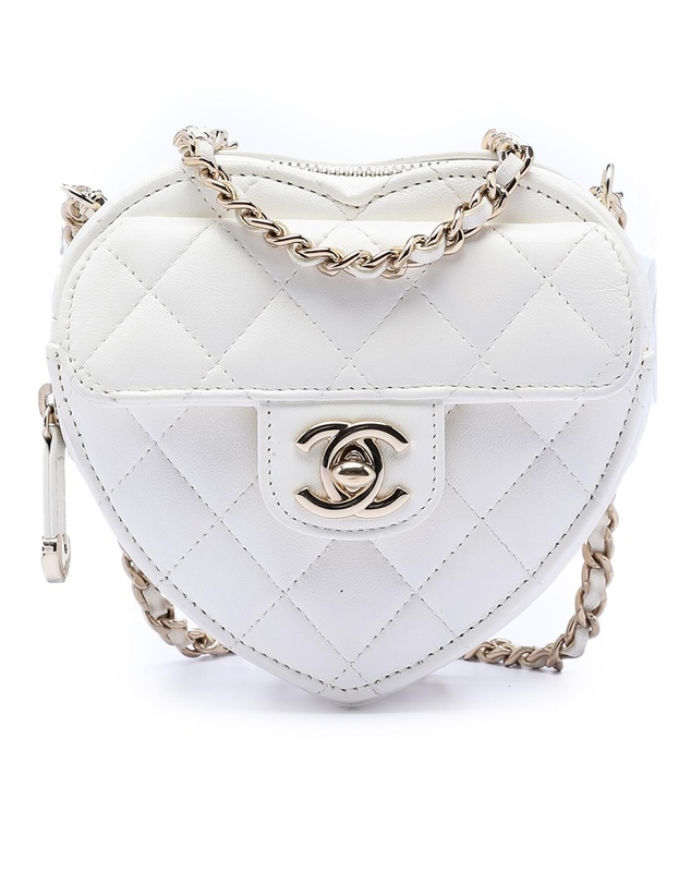 Pre-Loved by Azura Reborn - Pre-Loved Mini Lambskin CC in Love Heart Crossbody