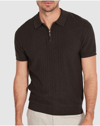 Tarocash - Darius Zip Knit Polo