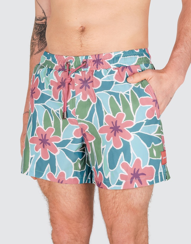 Skwosh - Wild Thing Men's Eco Swim Shorts in Pink