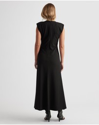 Decjuba - Bonnie Shoulder Pad Maxi Dress