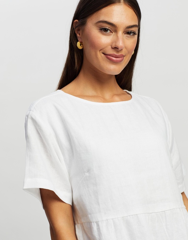 White By FTL - Zavi Linen Dress