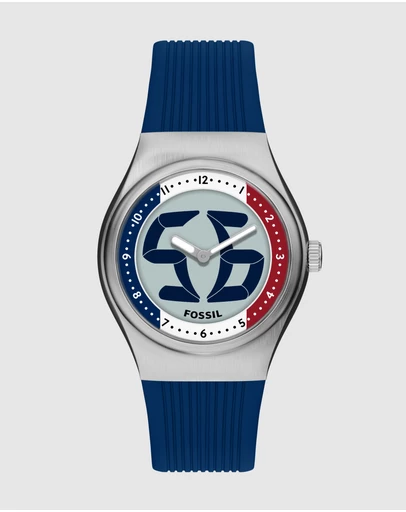 Fossil - Archival Big Tic Blue Analogue-Digital Watch