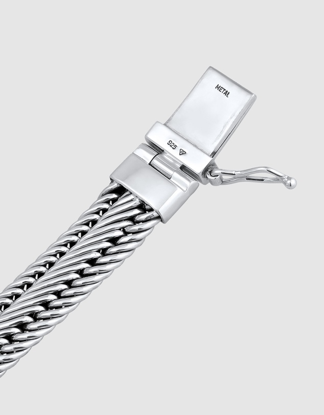 Kuzzoi - ICONIC EXCLUSIVE - Braided Link Bracelet in 925 Sterling Silver