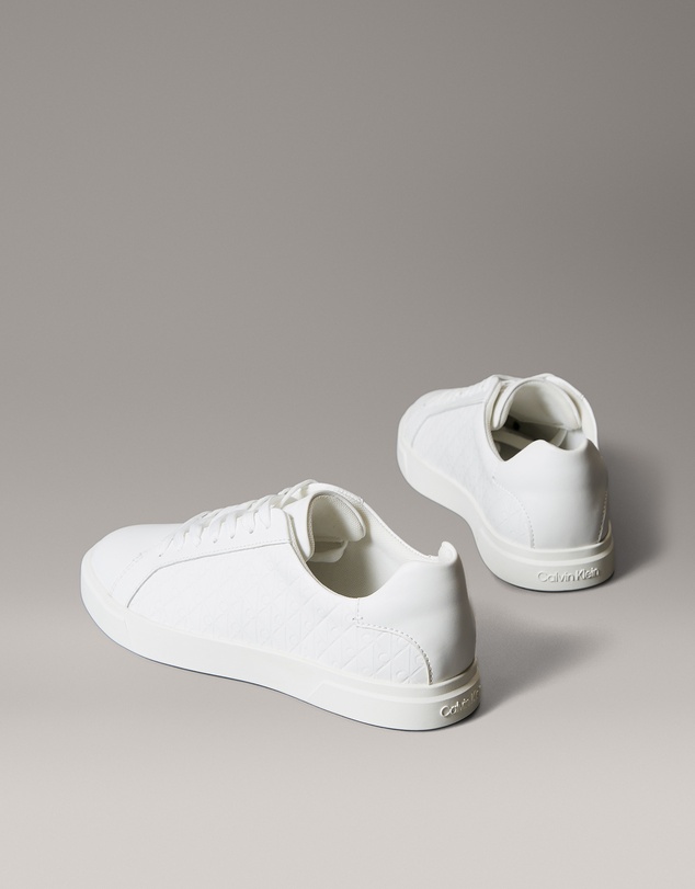 Calvin Klein - Leather Emblem Logo Pattern Trainers