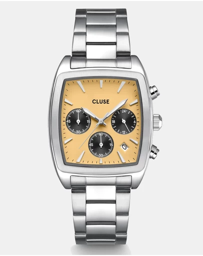 Cluse - Quartaut Chrono Yellow/Silver Link