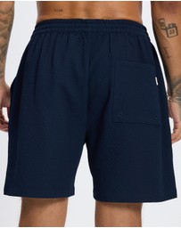 Les Deux - Stan Seersucker Swim Shorts