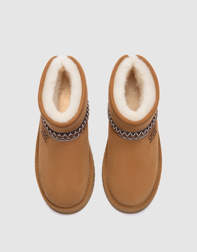EVERAU - Australian Shepherd Ugg Fayle Platform Cow Suede Upper UGG Boots