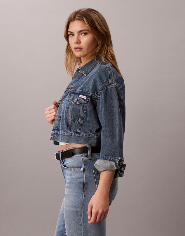 Calvin Klein Jeans - Denim Cropped Trucker Jacket