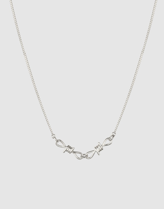 Kuzzoi - ICONIC EXCLUSIVE - Barbed Wire Pendant Necklace in 925 Silver
