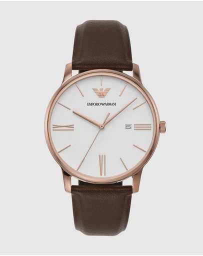 Emporio Armani - Brown Analogue Watch