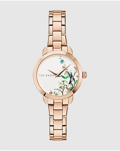 Ted Baker - Fleure 34mm Rose-Gold Tone Stainless Steel Watch