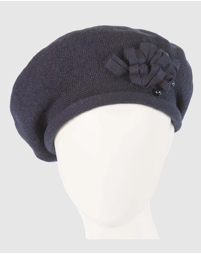 Max Alexander - European Made Navy Soft Wool Beret