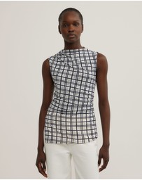 Witchery - Asymmetric Mesh Tank Top