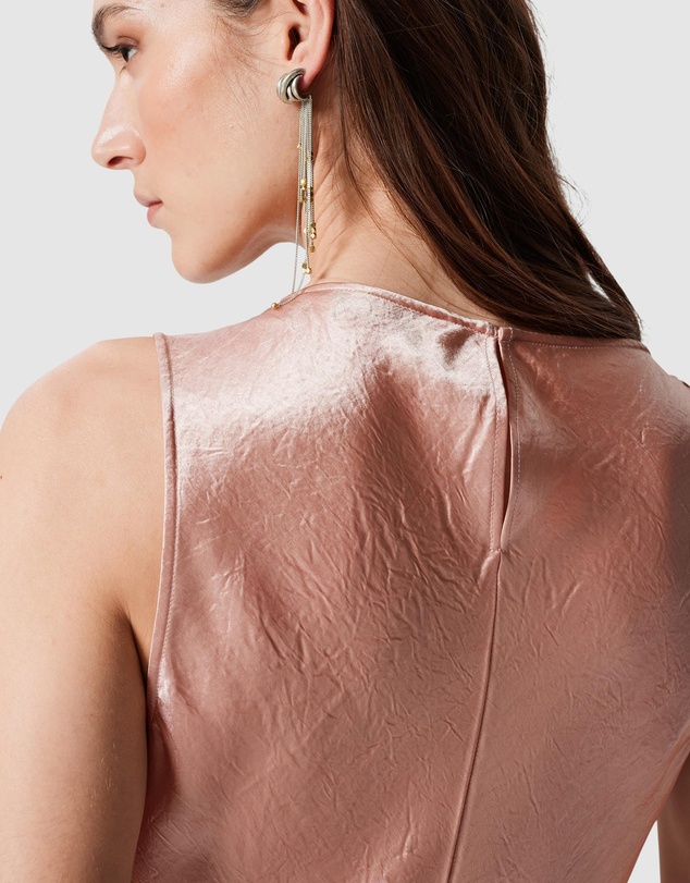 & Other Stories - Draped Satin Midi Dress