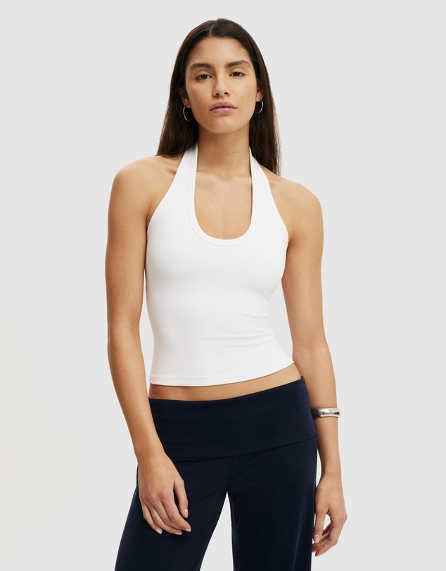 Cotton On - Everyday Smooth Scoop Halter Top