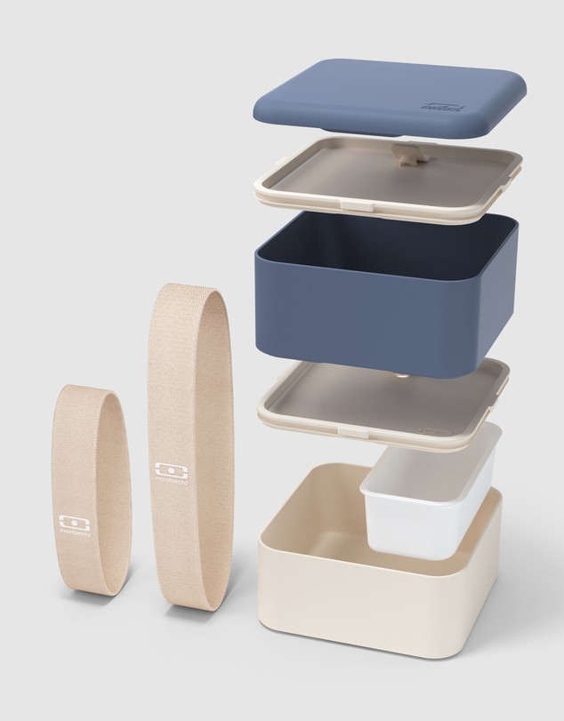 Monbento - Monbento Mb Square Bento Box - Blue Natural