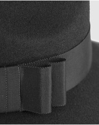 Max Alexander - Wide Brim Black Winter Hat