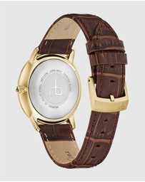 rag & bone - Manston Mens Brown Leather Strap Watch