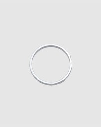 Elli Jewelry - Ring Structured Fine Hammered Trend in 925 Sterling Silver