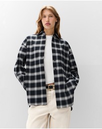 UNISON - Check Oversized Shirt
