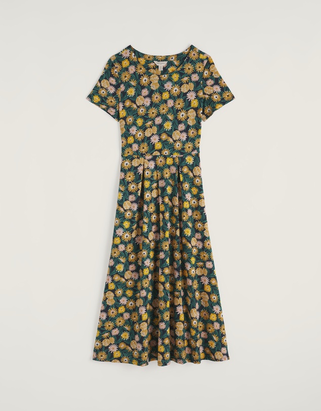 Seasalt - Seasalt Cornwall Multi Veronica Short Sleeve Midi Dress