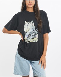 Vintage by The Real Deal - Pre Loved - Vintage 90s 'Easy Rider' Wolf Motorbike Tee