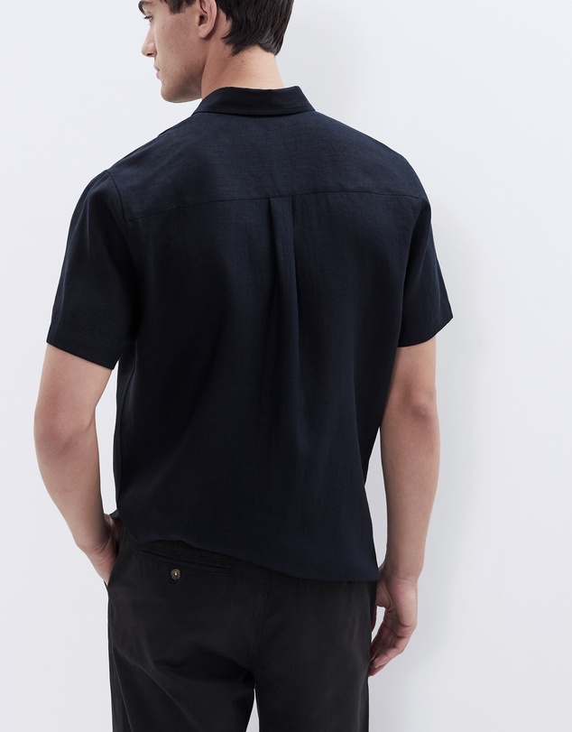 UNISON - Linen S/S Regular Fit Shirt