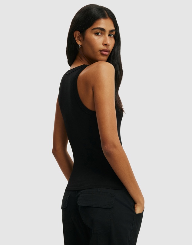 Cotton On - Sheer Layer Scoop Tank
