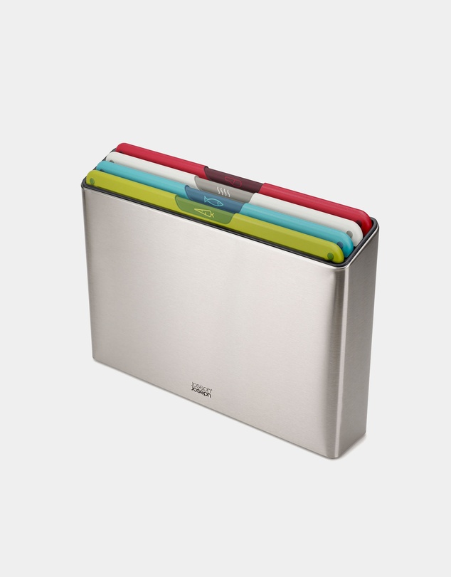 Joseph Joseph - Folio™ Icon 4-piece Regular Chopping Board Set with Stainless Steel Storage Case